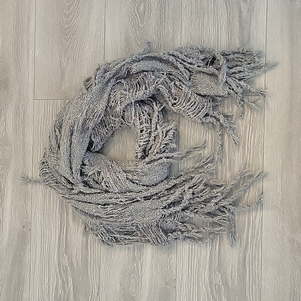 Grey Scarf, Distressed